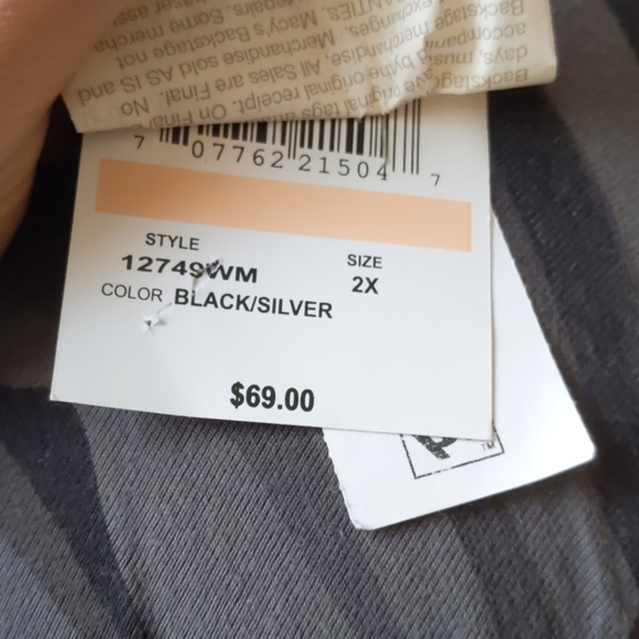 Morgan & Company Plus Size Metallic Dress - 2X - Picture 8 of 8